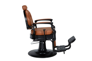 Brun vintage Barberarstol - Check BR