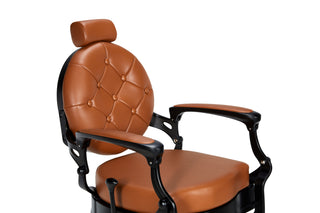 Brun vintage Barberarstol - Check BR