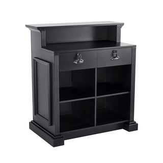 Svart stilren design  - Earl Receptionsdisk