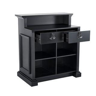 Svart stilren design  - Earl Receptionsdisk