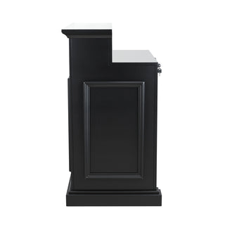 Svart stilren design  - Earl Receptionsdisk