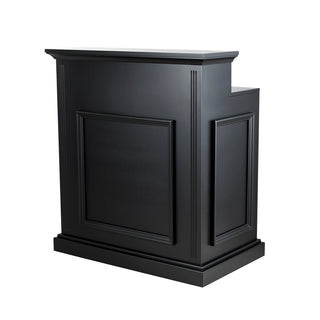 Svart stilren design  - Earl Receptionsdisk