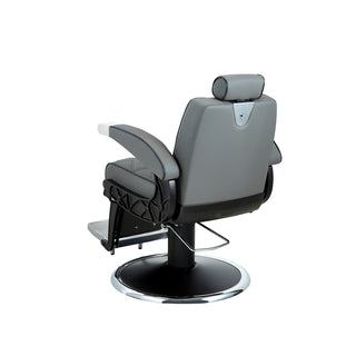 Grå barberarstol med rutig design - Hugo GG