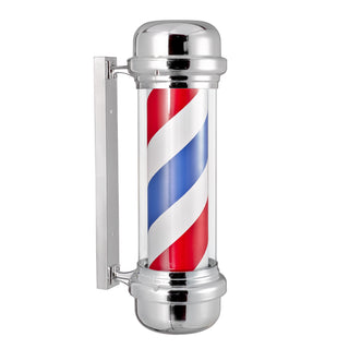 Klassisk barberarpåle med roterande med lampa - Pol