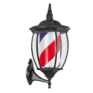 Svart roterande barberarlampa - Pauly