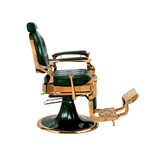 green-vintage-barberarstol-profil