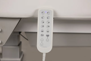 vit-elektrisk-massagesäng-for-salong-fjärrkontroll