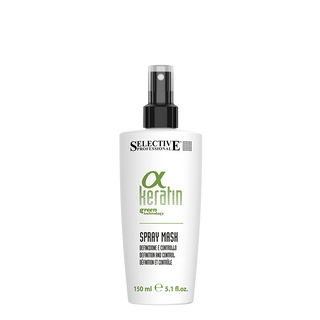 Alpha keratin spraymask som ger kompakt hår och minskad friss