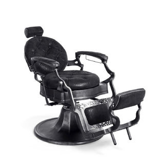 Svart vintage barberarstol - Clint B