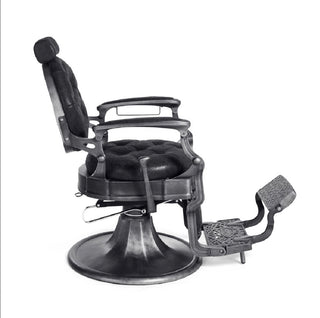 Svart vintage barberarstol - Clint B