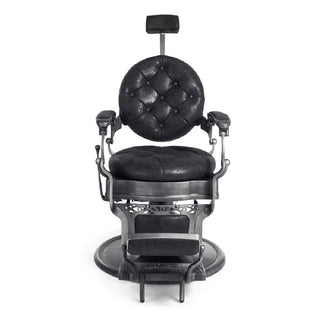 Svart vintage barberarstol - Clint B