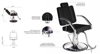 Makeup och barberarstol-1svart