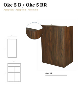 Oke 5 B - Wooden cash desk