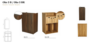 Oke 5 B - Wooden cash desk