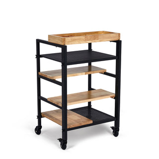 Skye - Hairdressing trolley in oak