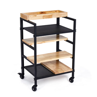 Skye - Hairdressing trolley in oak