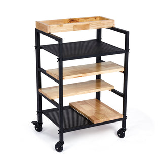 Skye - Hairdressing trolley in oak