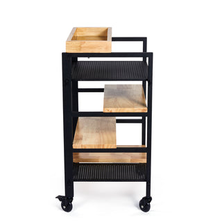 Skye - Hairdressing trolley in oak