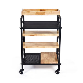 Skye - Hairdressing trolley in oak